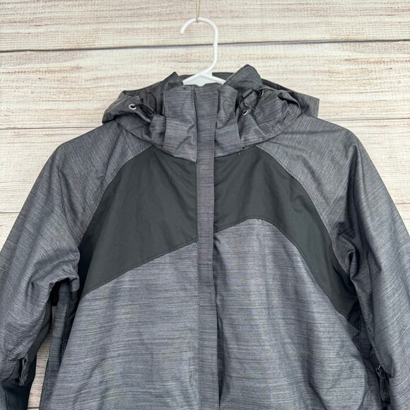 Columbia Removable Hood Snow Ski Jacket Womens Medium Gray Interchange No Liner - Picture 3 of 10